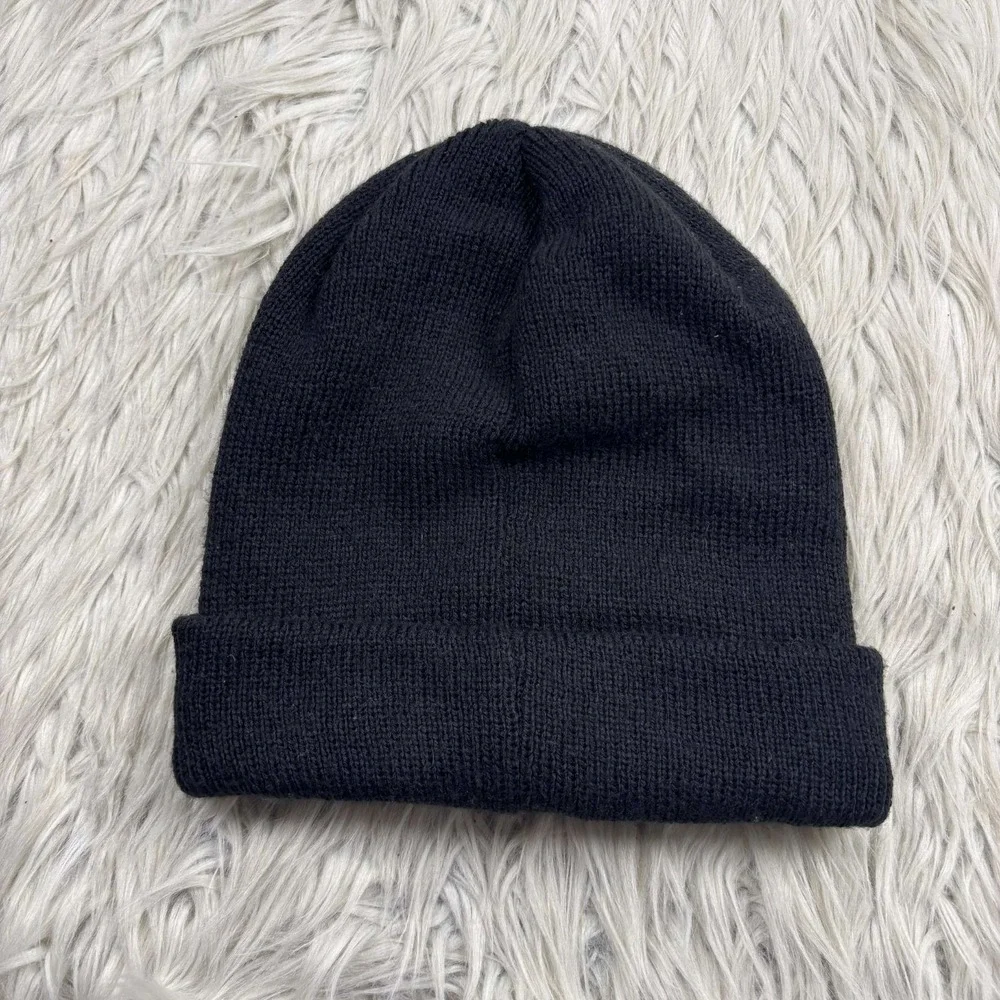 Adidas Men's OS Black Classic‎ Knit Beanie Hat Embroidered Logo